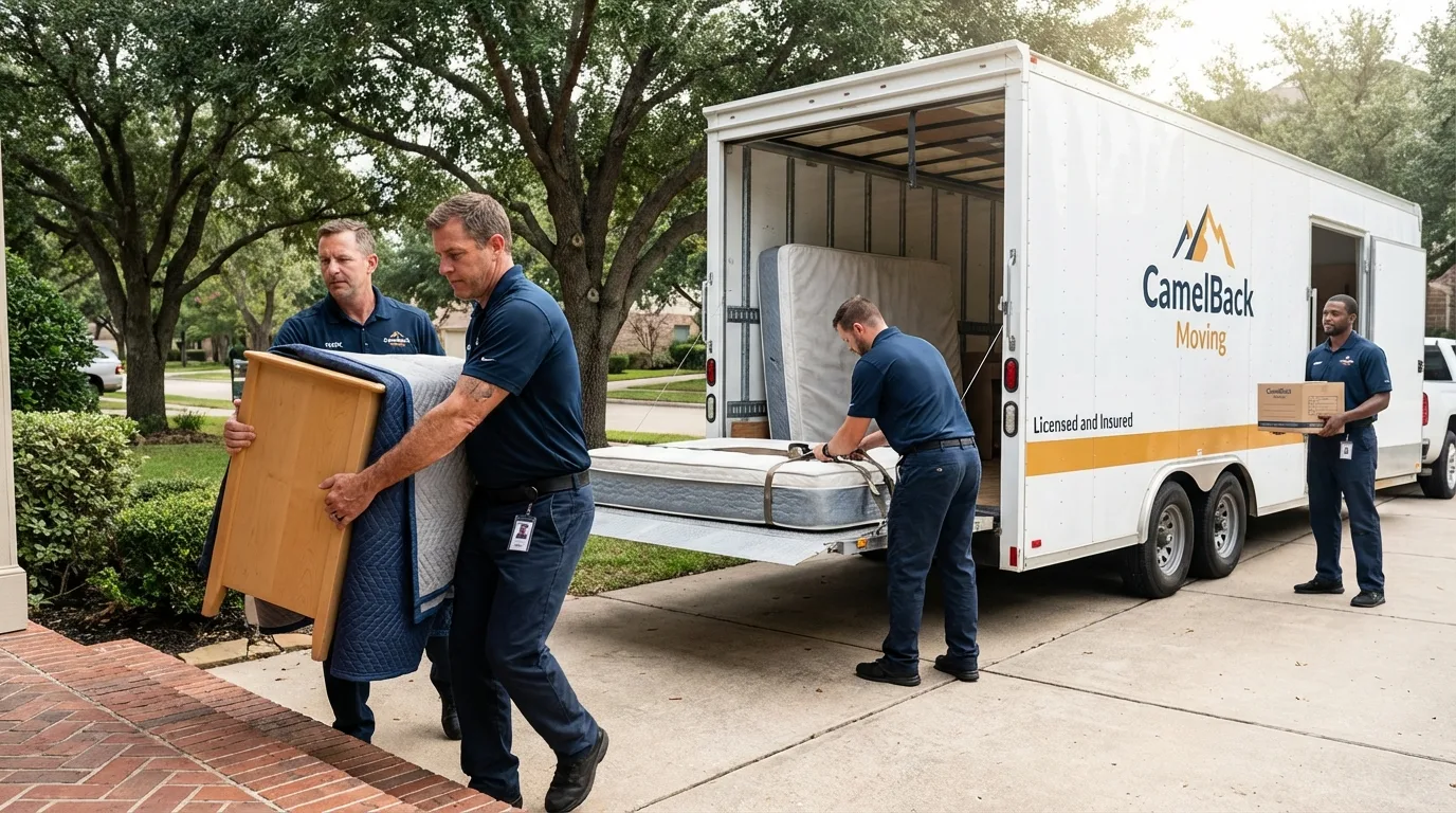 Crew loading residential truck for cross-state move from Bryans Road, MD